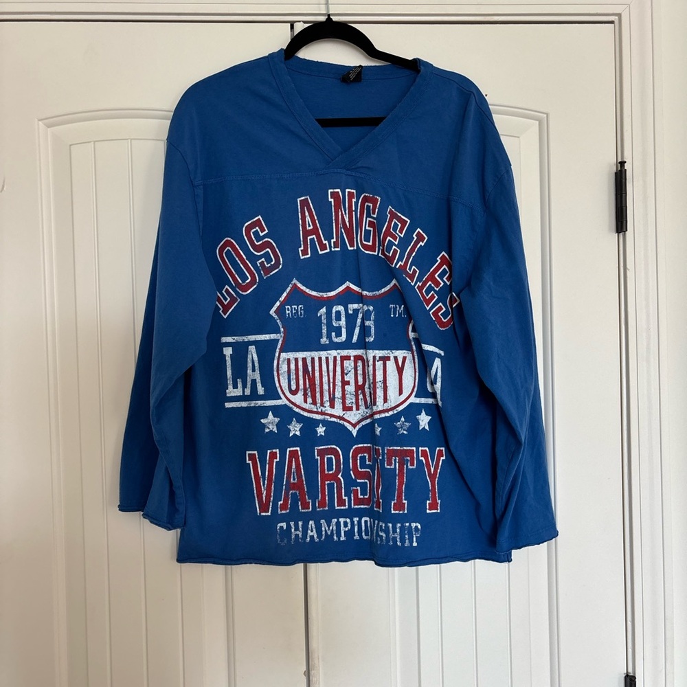 Urban Outfitters Blue Graphic Tee